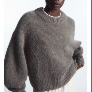 COS alpaca blend crewneck - size medium